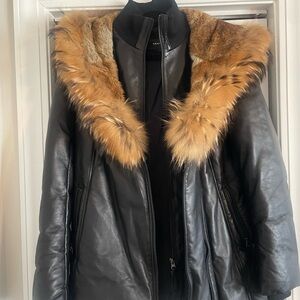 Mackage Leather downs coat